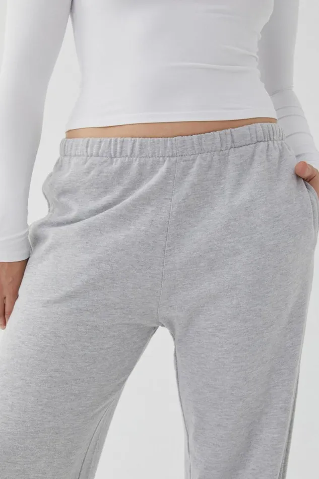 Clothing Supr Pants Relaxed Wide Leg Track Pant Silver Grey Marle