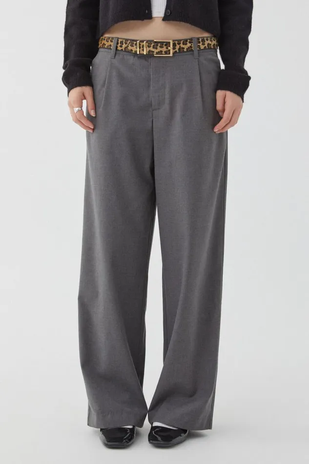 Clothing Supr Pants Vienna Wide Leg Pant Charcoal Marle