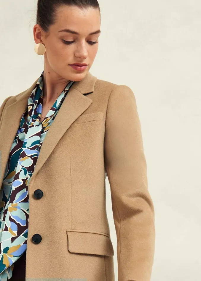 Coats and Jackets Women HOBBS Cavendish Wool Coat Hobbs Camel