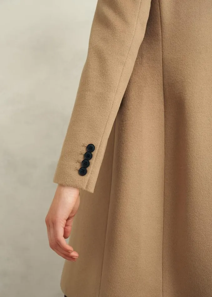 Coats and Jackets Women HOBBS Cavendish Wool Coat Hobbs Camel