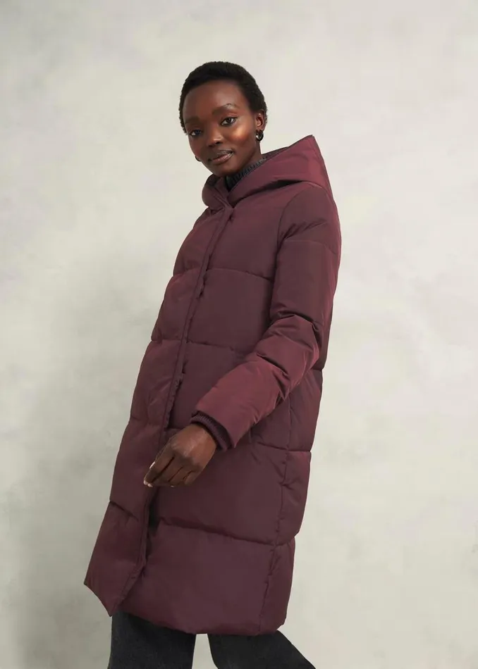Coats and Jackets Women HOBBS Petite Darla Puffer Wine