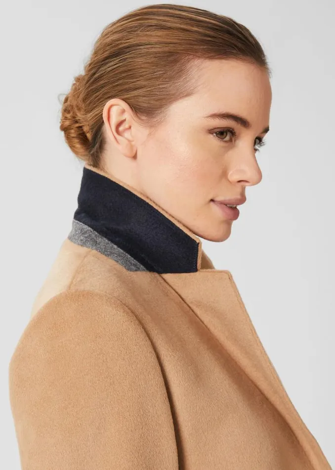 Coats and Jackets Women HOBBS Petite Tilda Wool Coat Camel