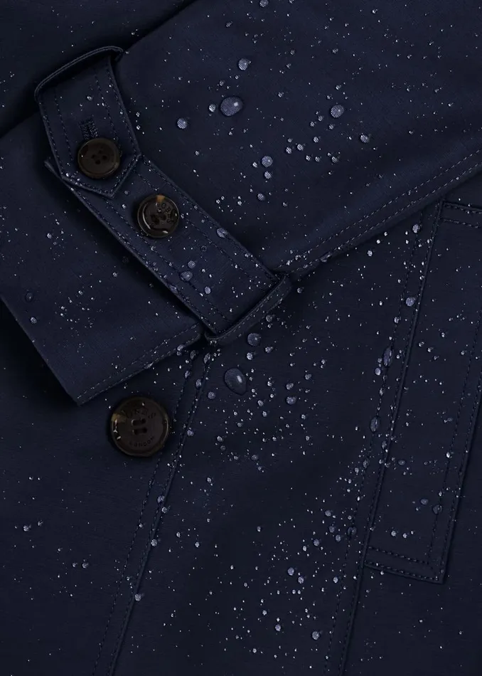 Coats and Jackets Women HOBBS Saskia Shower Resistant Trench Coat Navy