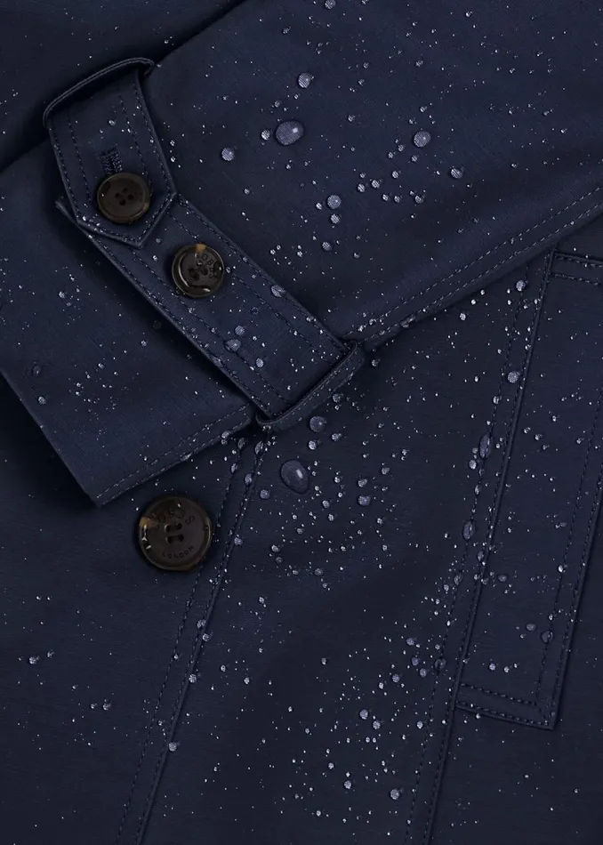 Coats and Jackets Women HOBBS Saskia Water Resistant Trench Coat Navy