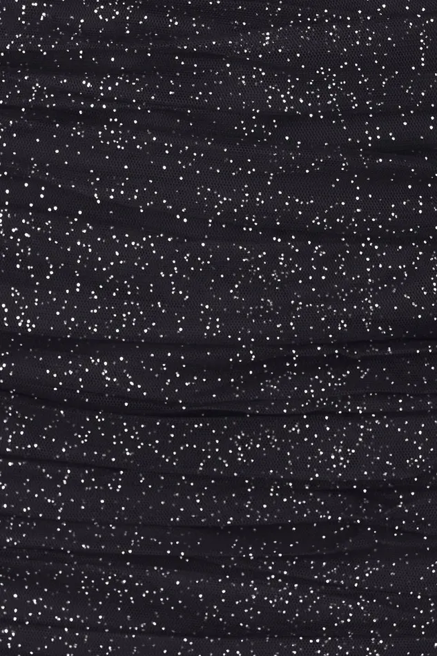 Cocktail Women Halston Lani Dress In Shimmer Tulle Black