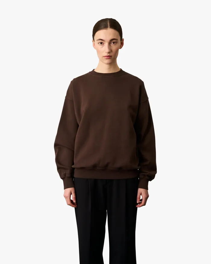 Colorfulstandard Crewneck Sweatshirts Women Organic Oversized Crew 8211 Heather Grey