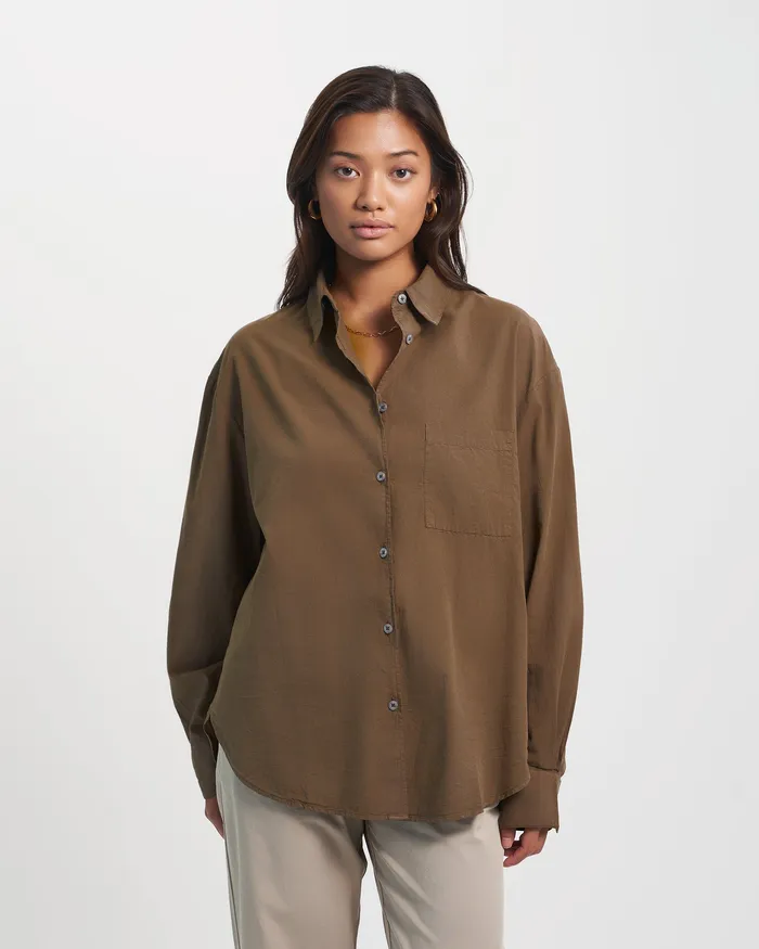 Colorfulstandard Organic Oversized Shirt 8211 Faded Pink Women Shirts