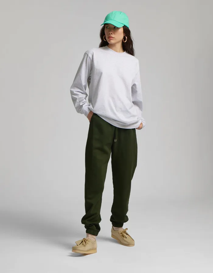 Colorfulstandard Oversized Organic LS TShirt 8211 Snow Melange Women Long Sleeve Tops