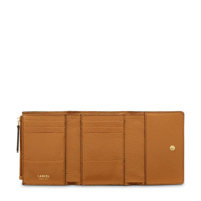 Compact Medium Wallet With Flap Camel Women Lancel Wallet Compact Medium Wallet With Flap Camel Women Lancel Wallet