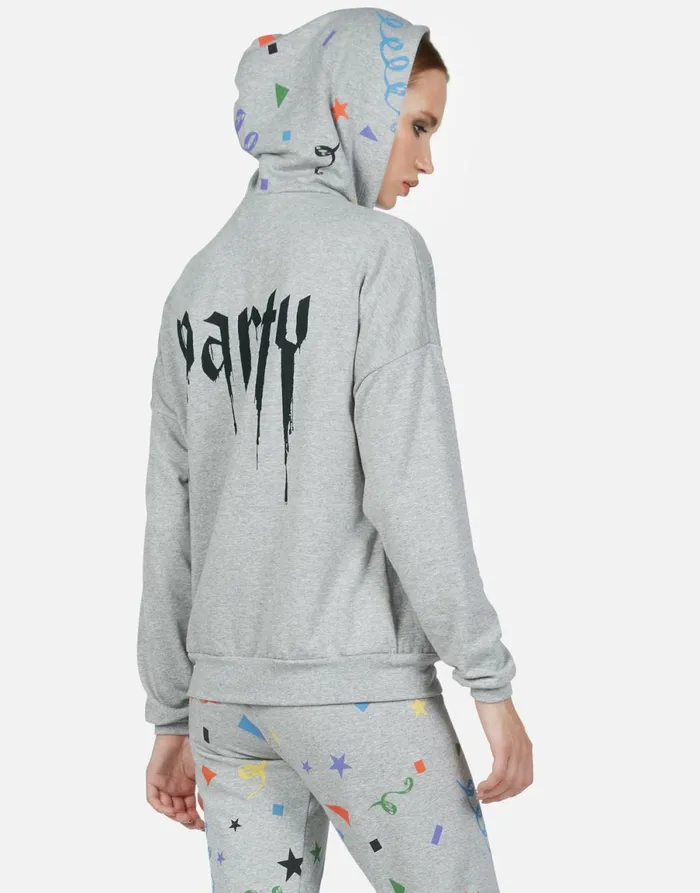 Corinne Happy Party Heather Grey Women039s Lauren Moshi Hoodies