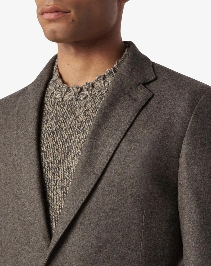 Corneliani Jackets Beige 2button Jersey Wool Jacket 8211 Men