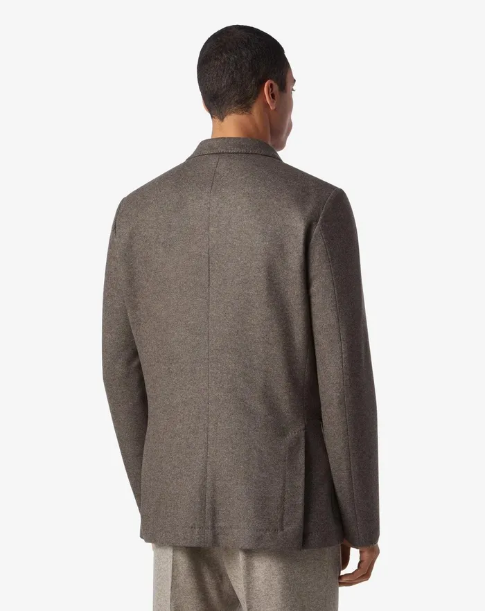Corneliani Jackets Beige 2button Jersey Wool Jacket 8211 Men