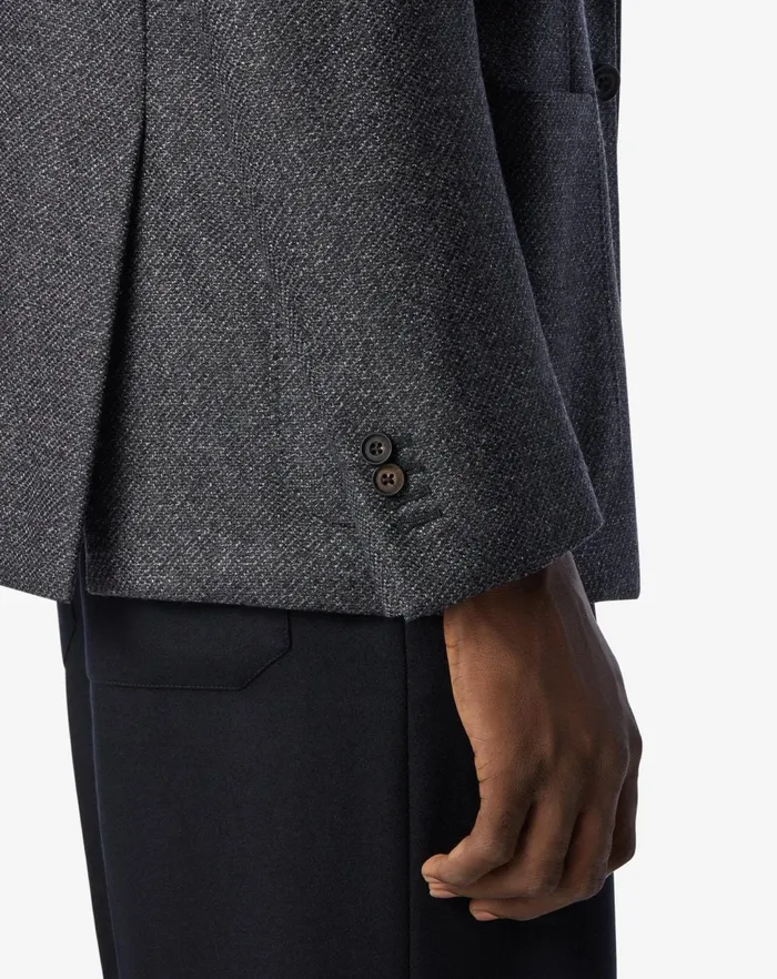 Corneliani Jackets Melange Grey Wool Twill Jacket For Men 8211 Men