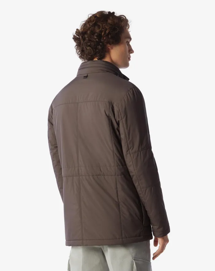Corneliani Outerwear And Coats Beige Technical Fabric Field Jacket 8211 Men