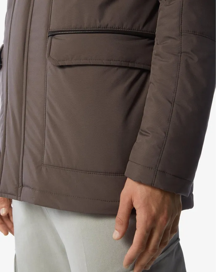Corneliani Outerwear And Coats Beige Technical Fabric Field Jacket 8211 Men