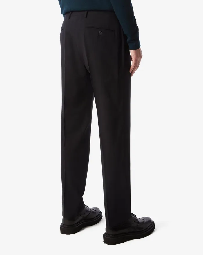 Corneliani Pants Black Tropical Wool Stretch Chino Trousers 8211 Men