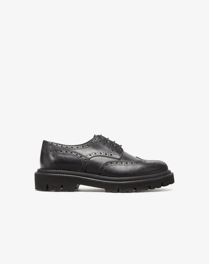 Corneliani Shoes Black Derby Calfskin Derby Shoes 8211 Men