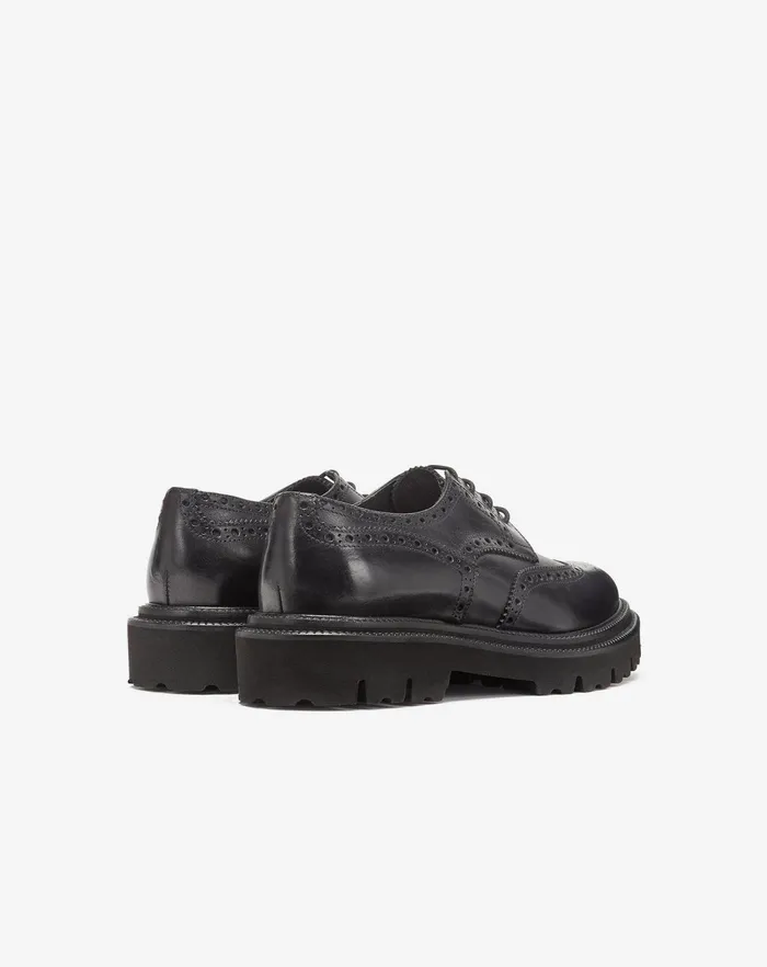 Corneliani Shoes Black Derby Calfskin Derby Shoes 8211 Men