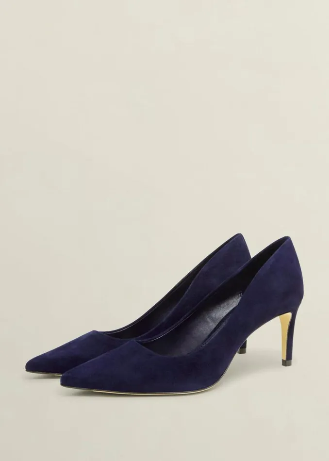 Court Shoes Women HOBBS Leila Suede Court Shoes Midnight