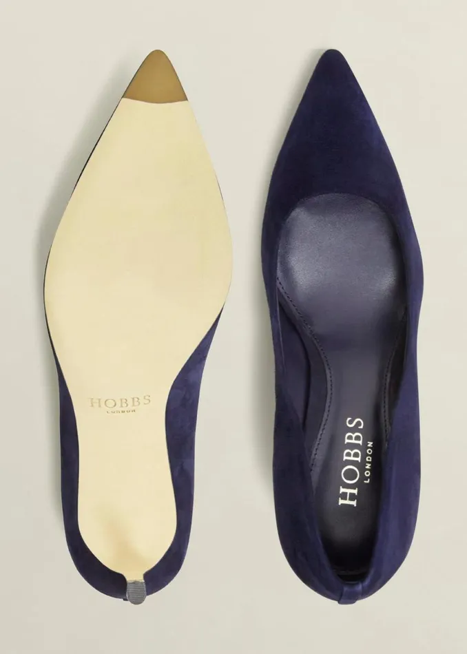 Court Shoes Women HOBBS Leila Suede Court Shoes Midnight