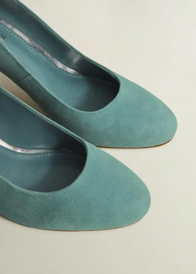 Court Shoes Women HOBBS Lizzie Suede Court Shoes Deep Aqua Green