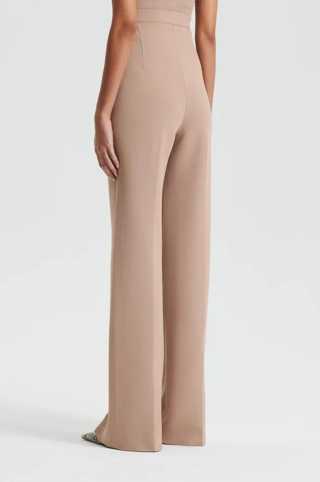 CREPE KNIT TROUSER OAT Women Trousers Scanlan Theodore CREPE KNIT TROUSER OAT Women Trousers Scanlan Theodore