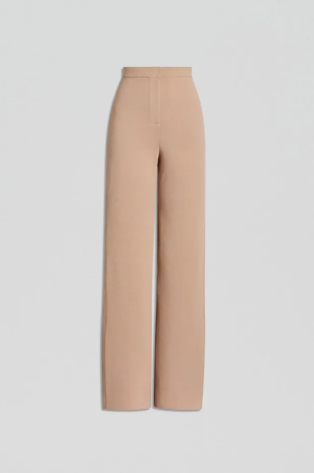 CREPE KNIT TROUSER OAT Women Trousers Scanlan Theodore CREPE KNIT TROUSER OAT Women Trousers Scanlan Theodore