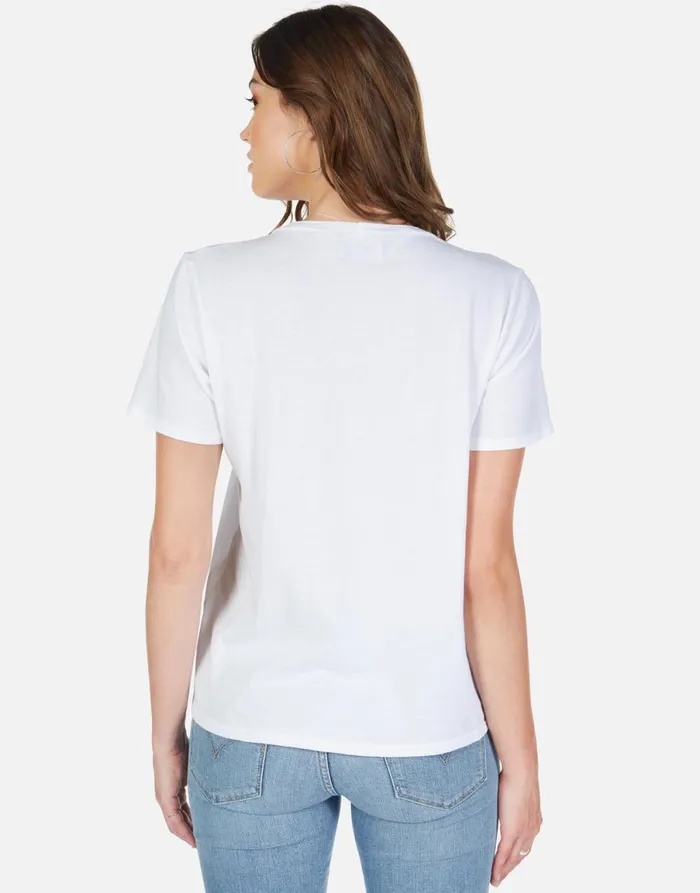Croft Scribble Heart White Women039s Lauren Moshi Short Sleeve