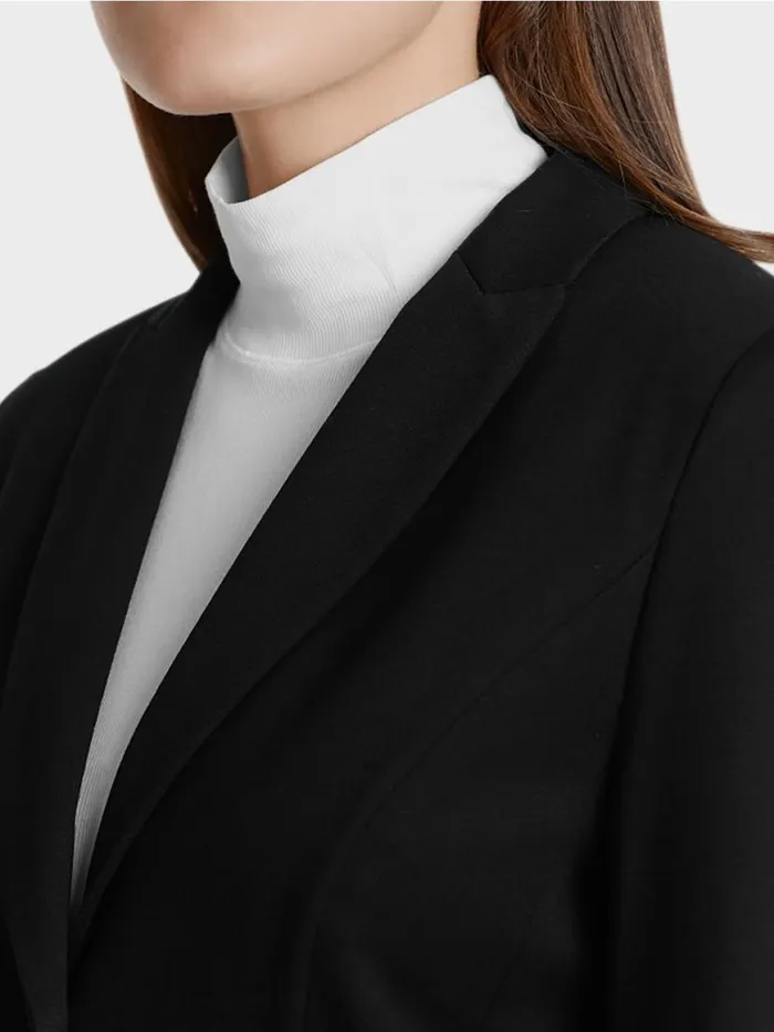 Damen Marc Cain Blazer Leichter Blazer Aus Feinem Jersey Black
