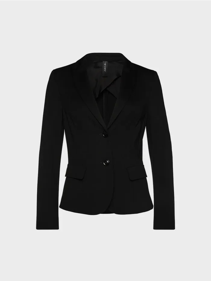 Damen Marc Cain Blazer Leichter Blazer Aus Feinem Jersey Black