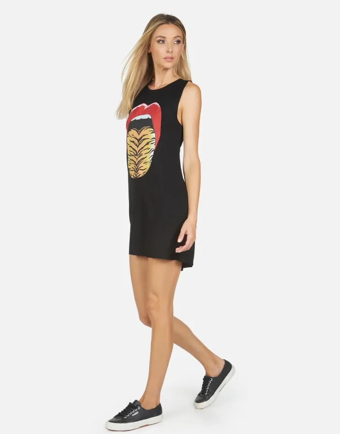 Deanna Tiger Tongue Black Women039s Lauren Moshi Dresses