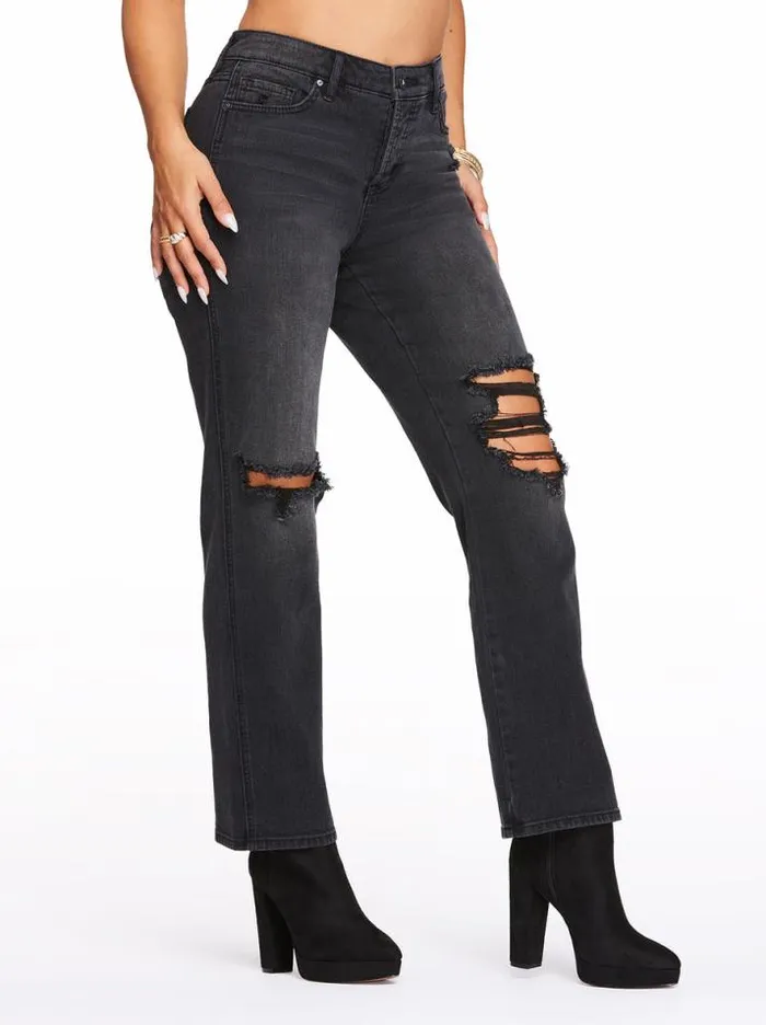 Denim Clothing Jessica Simpson Flirt High Rise Straight Crop In Night Train