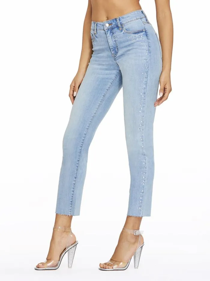 Denim Clothing Jessica Simpson Spotlight High Rise Straight Jeans In Into The Blues