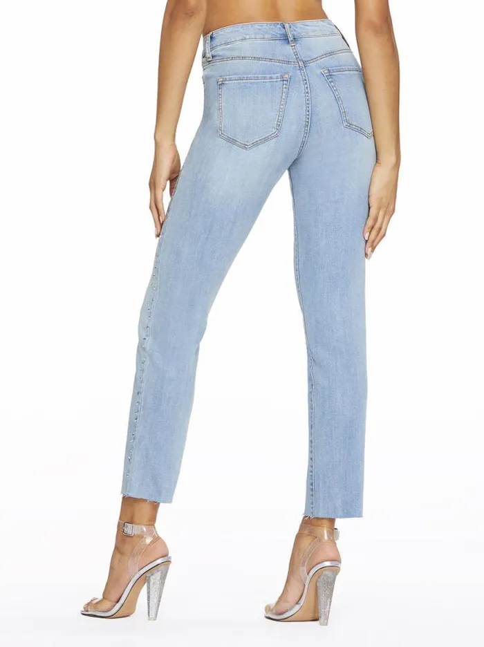 Denim Clothing Jessica Simpson Spotlight High Rise Straight Jeans In Into The Blues