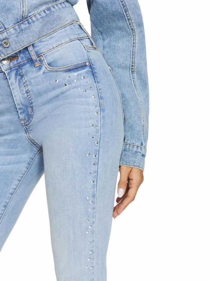 Denim Clothing Jessica Simpson Spotlight High Rise Straight Jeans In Into The Blues