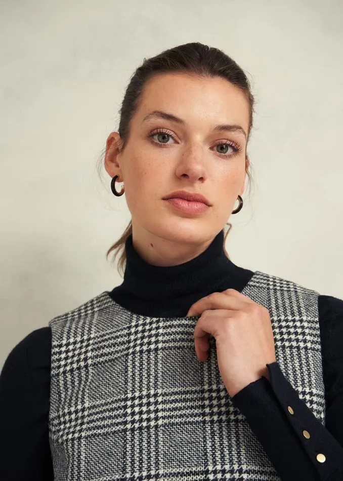 Dresses and Jumpsuits Women HOBBS Brea Wool Dress Black White