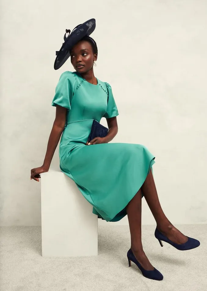 Dresses and Jumpsuits Women HOBBS Marea Dress Deep Aqua Green