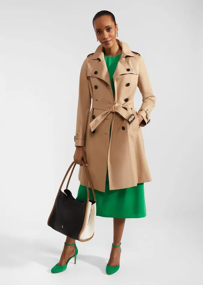 Dresses and Jumpsuits Women HOBBS Meera Belted Dress Cilantro Green