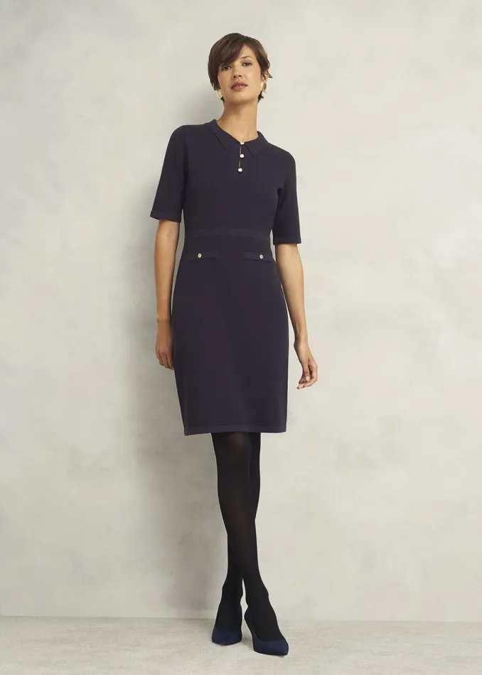 Dresses and Jumpsuits Women HOBBS Niamh Knitted Dress Hobbs Navy