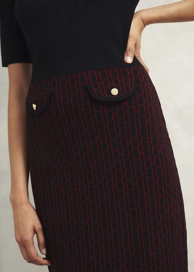 Dresses and Jumpsuits Women HOBBS Perrie Knitted Dress Black Rhubarb