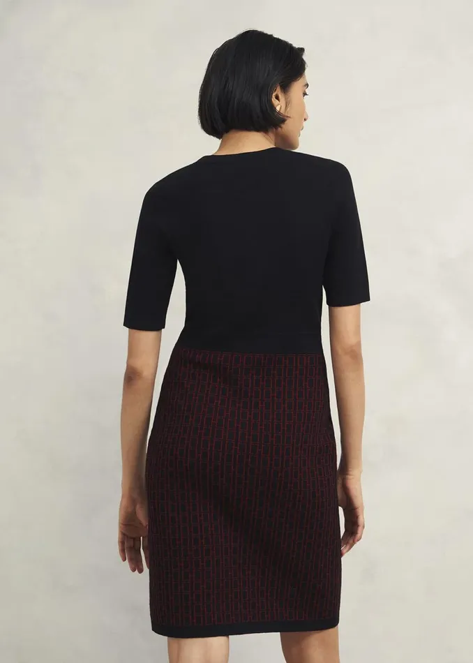 Dresses and Jumpsuits Women HOBBS Perrie Knitted Dress Black Rhubarb