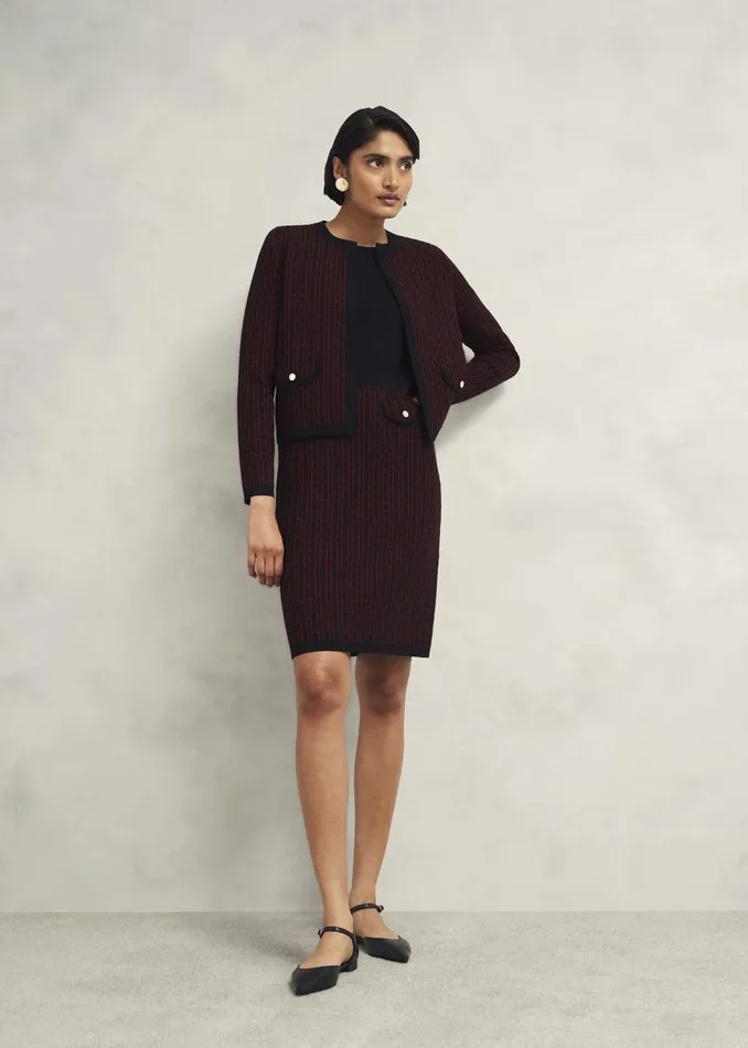 Dresses and Jumpsuits Women HOBBS Perrie Knitted Dress Black Rhubarb