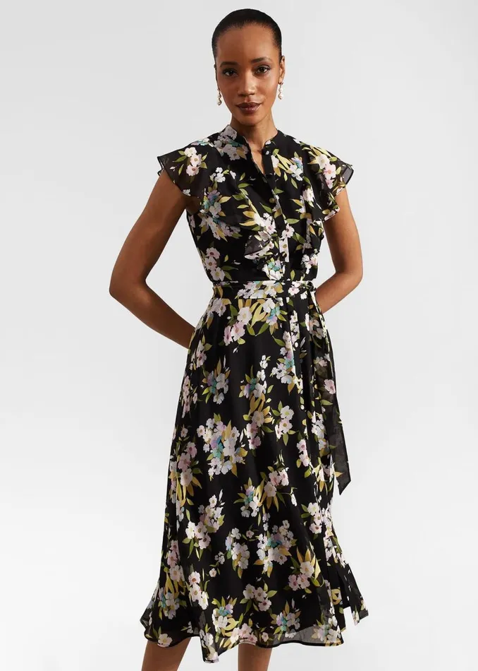 Dresses and Jumpsuits Women HOBBS Petite Erica Dress Black Multi