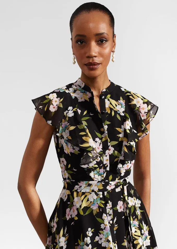 Dresses and Jumpsuits Women HOBBS Petite Erica Dress Black Multi
