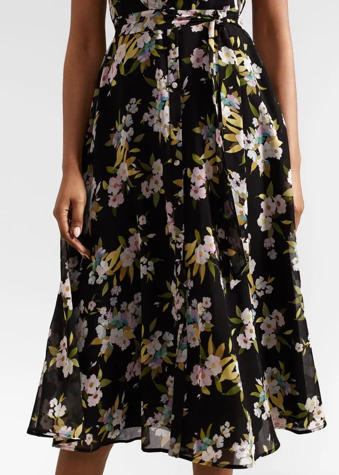 Dresses and Jumpsuits Women HOBBS Petite Erica Dress Black Multi