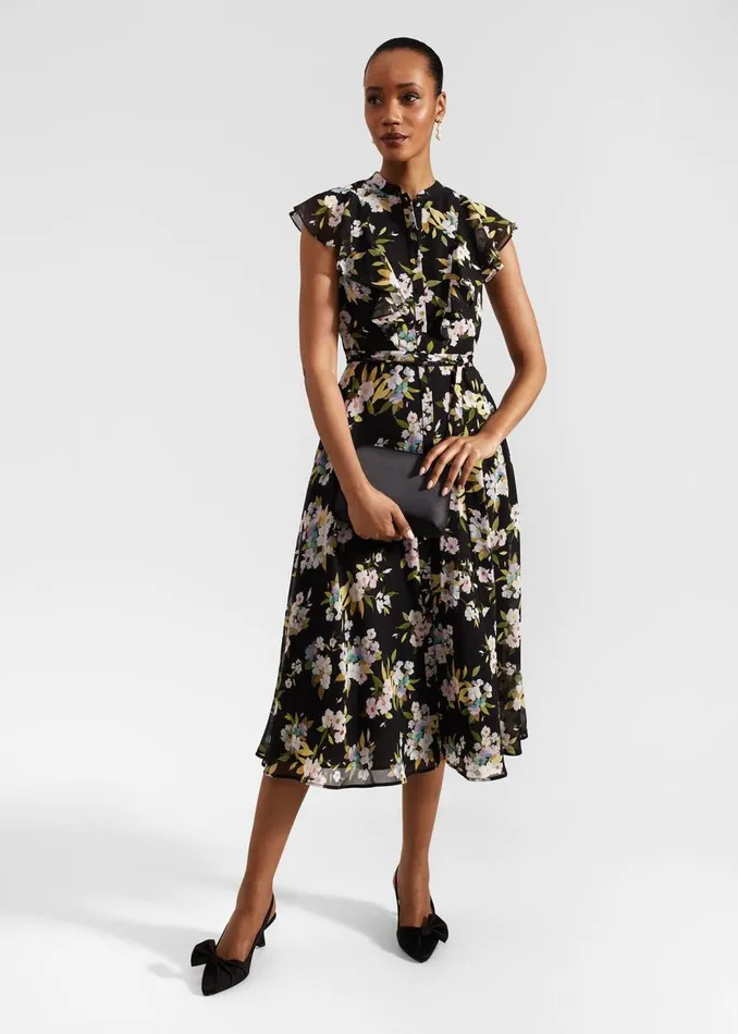 Dresses and Jumpsuits Women HOBBS Petite Erica Dress Black Multi