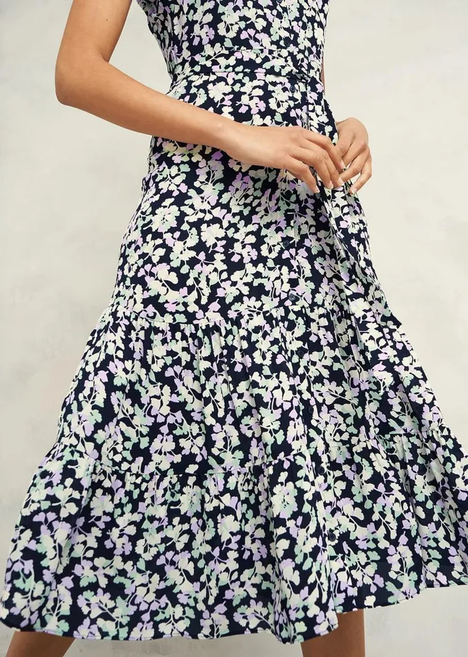 Dresses and Jumpsuits Women HOBBS Petite Esme Dress Navy Multi
