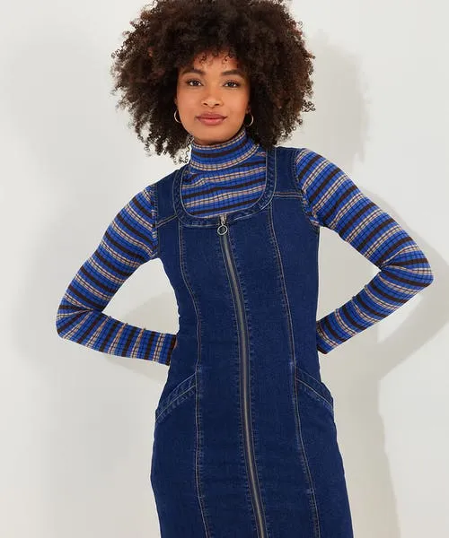 Dresses Apparel Dawn Denim Zip Through Pinafore Blue Joebrowns Dresses Apparel Dawn Denim Zip Through Pinafore Blue Joebrowns