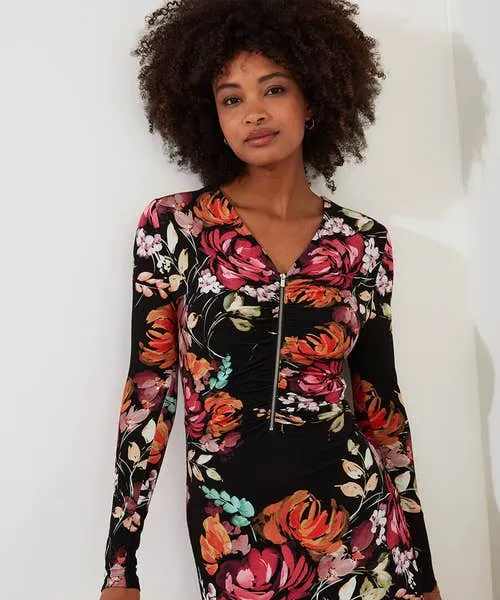 Dresses Apparel Joebrowns Lucy Zip Through Jersey Dress Black Dresses Apparel Joebrowns Lucy Zip Through Jersey Dress Black