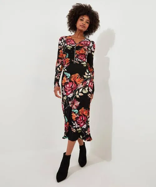 Dresses Apparel Joebrowns Lucy Zip Through Jersey Dress Black Dresses Apparel Joebrowns Lucy Zip Through Jersey Dress Black